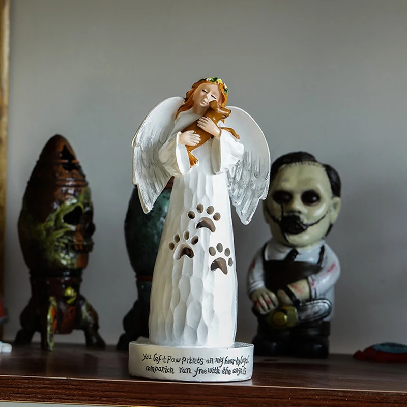 Статуя феи садовый орнамент изделия из смолы статуя ангела подсвечник в
