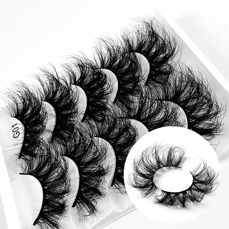 

5 Pairs 8D 15-26mm Mink Lashes Thick Fluffy Eyelash Waterproof False Eyelashes Dramatic Faux Cils Makeup Fake Eyelash Maquiagem