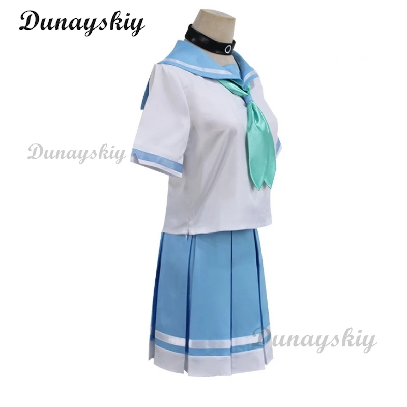 Аниме хибайк! Костюм для косплея Euphonium Liz Und Ein Blauer отогнутый касаки Nozomi Mizore
