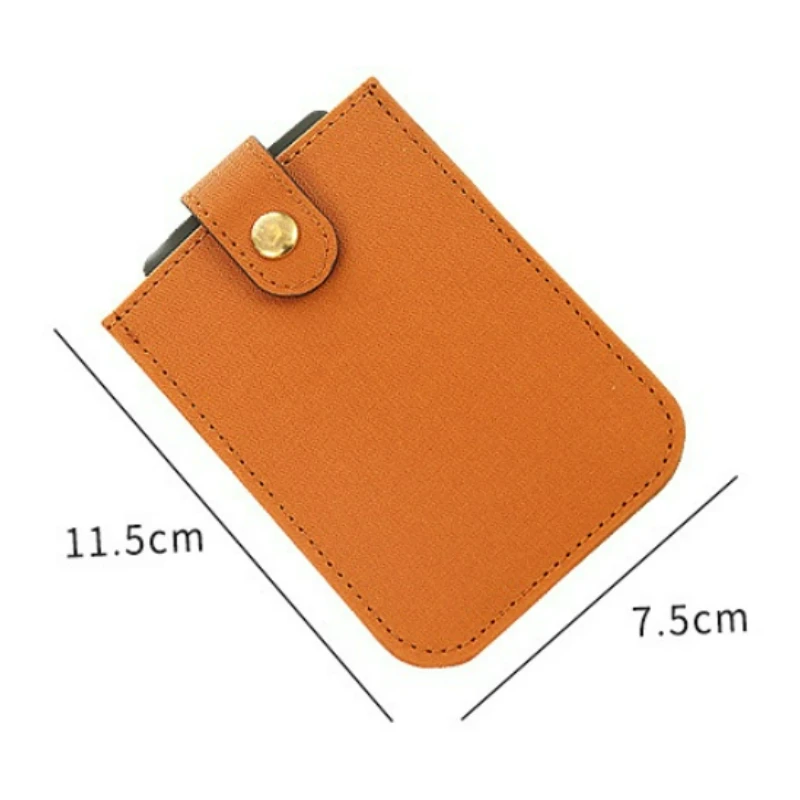Creative Laminated Pull-out Card Case Mini Solid Color Ultra-thin Multi-card Men's Card Holder Compact Carry-on ID Holder Female