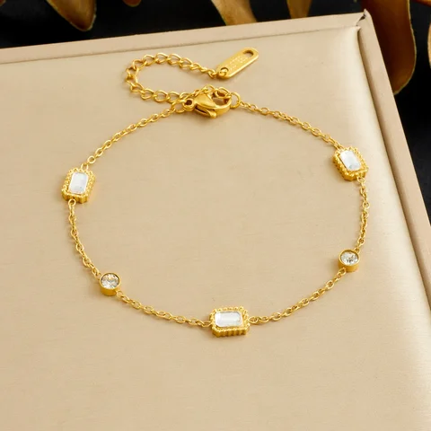 DIEYURO Черно-белый браслет из нержавеющей стали