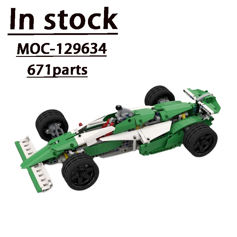 

MOC-129634New SupertrackSmall RaceCar Assembly Building Block Model671Parts Splicing Building Blocks Adult Kids BirthdayToy Gift
