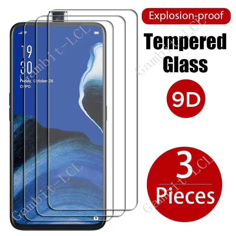 Закаленное стекло для OPPO Reno2 Z 6,5, Reno2Z, Reno2F, 2Z, 2F, PCKM70, PCKT00, PCKM00, cph4545. Защитная пленка для экрана, 3 шт.