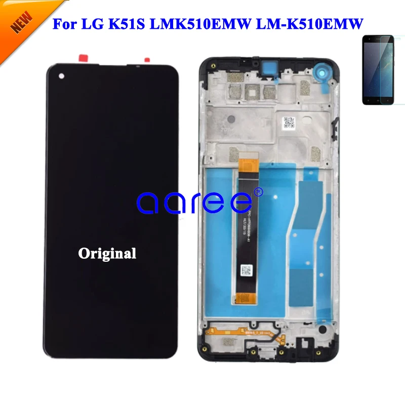 Оригинальный ЖК-дисплей для LG K51S, ЖК-дисплей для LG K51S LMK510EMW, ЖК-дисплей, сенсорный дигитайзер в сборе