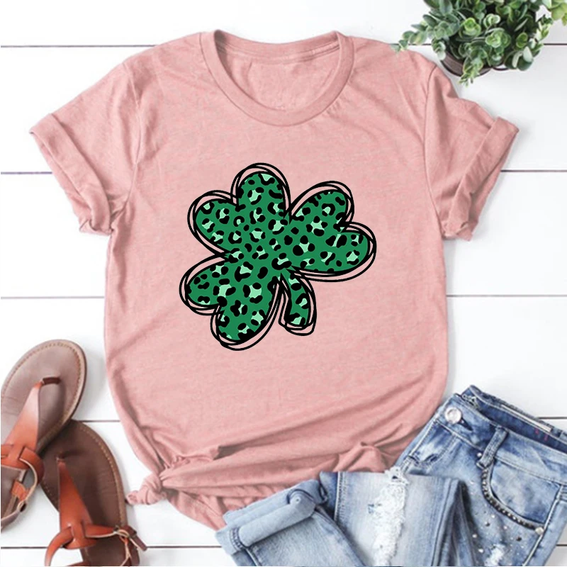 

Leopard Shamrock Shirt St Patricks Day Clover Shirt Irish Gifts Shamrock Tee Leopard Shamrock Lucky Clothes Irish Day Tops