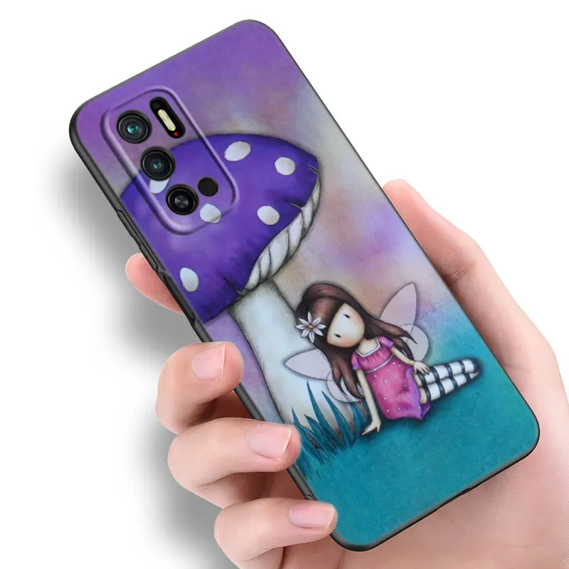 Чехол для телефона каваи с изображением Каваий Санторо Gorjuss Girl Xiaomi Redmi Note 11 10 9 8 Pro