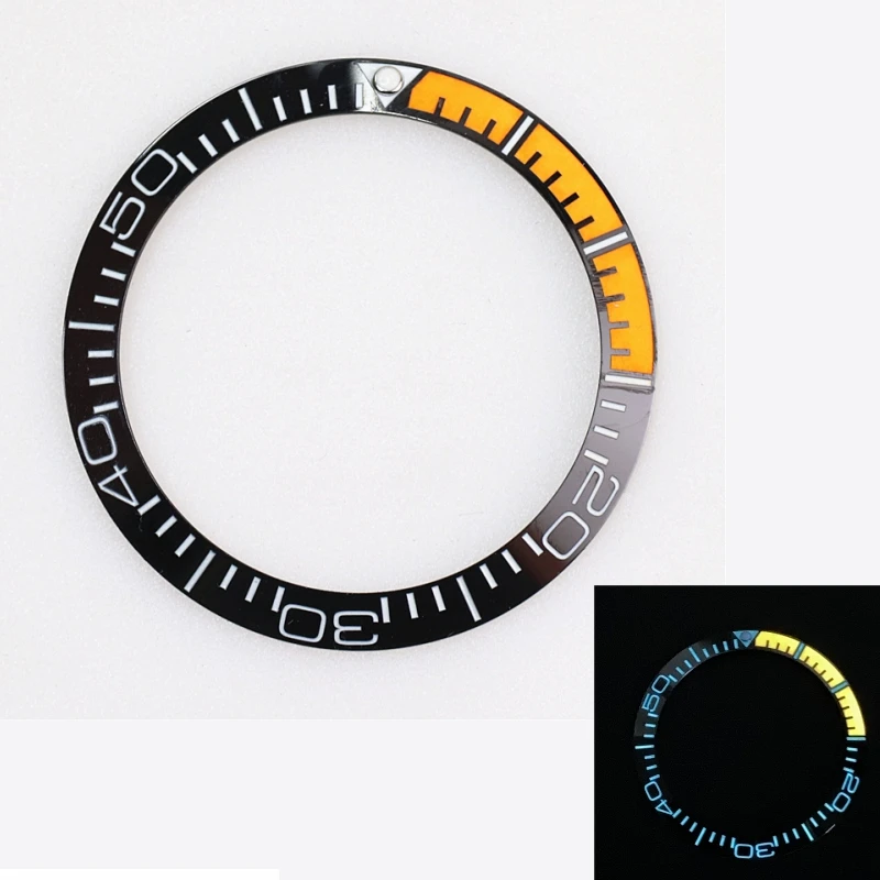 SUB GMT Seamaster 300m Design Outer Di 38mm BGW9 Luminous Ceramic Bezel Insert For SEIKO SKX007 SKX009 Watch Modification Parts