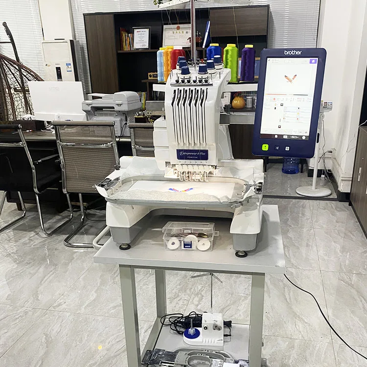 Вышивальная Машина бывшая в употреблении цена завода PR 670e шесть игл Одна Головка