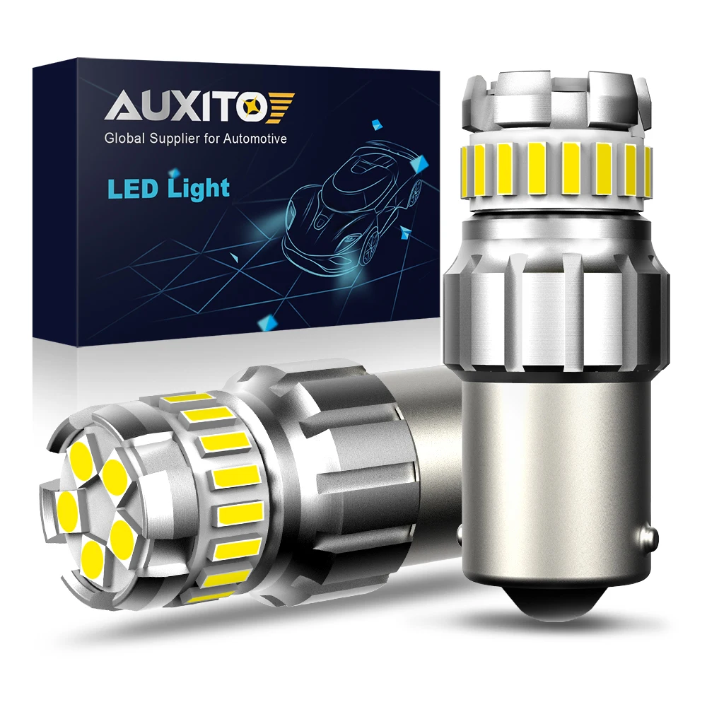 

Оранжевый светодиодный указатель поворота AUXITO, 2 шт., 12 В, P21W, 1156, BA15S, 1157, P21/5 Вт, стоп-сигнал заднего хода для Audi, BMW, F10, Kawasaki, Ford Fusion