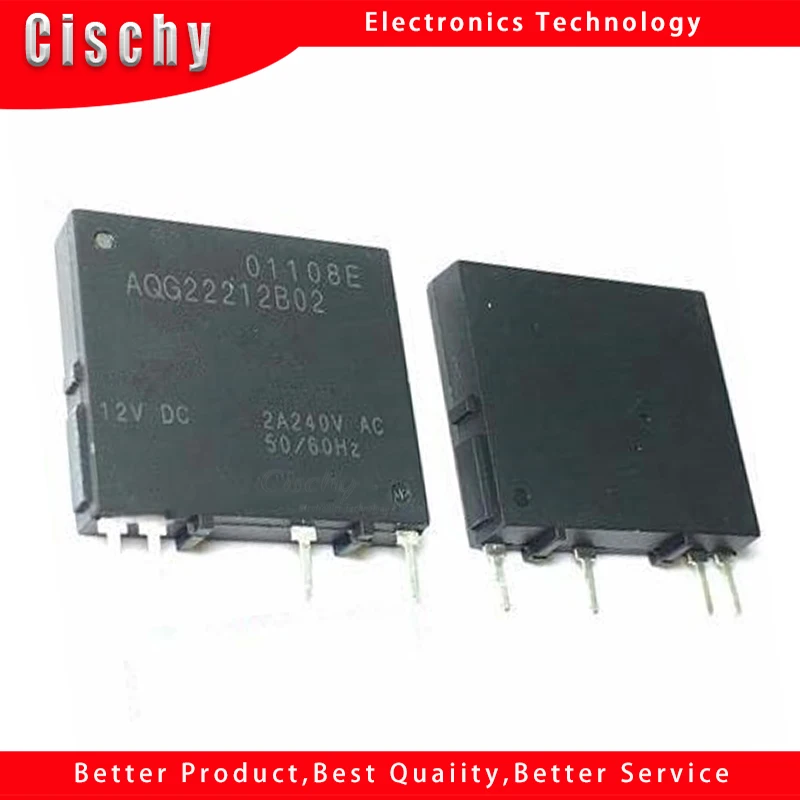 AQG22212 12VDC реле 12V 2A 4PIN Обустройство дома