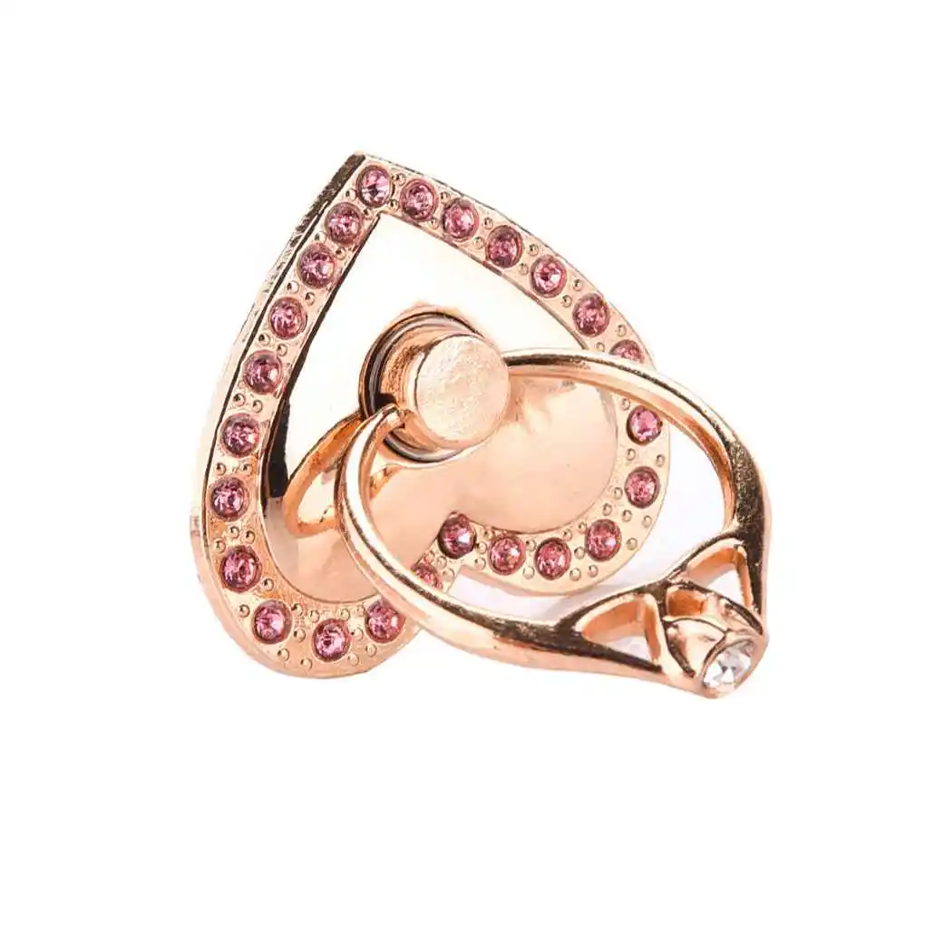 Держатели-подставки в форме сердца, металлический риносорон, вращающийся на 360 градусов кольцевой держатель, аксессуары для рамы