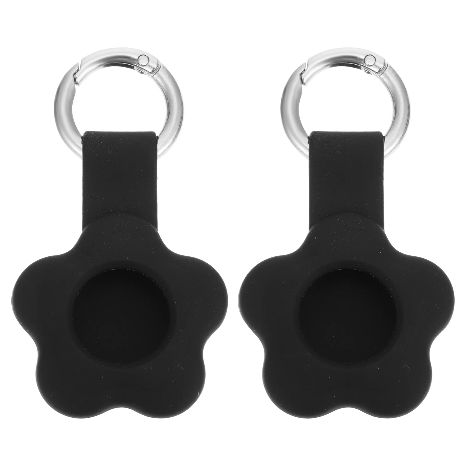 

Cover Key Case Keychain Ring Holder Silicone Keyring Finder Chain Skin Pet Collar Anti Pendant Lost Shell Tag Buckles