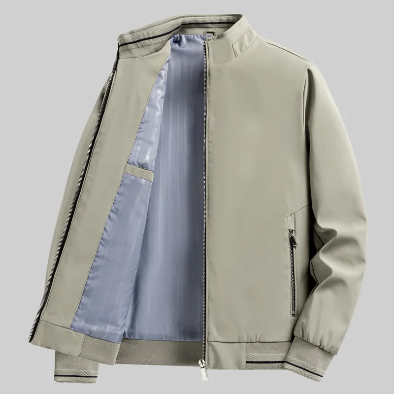 

Ветровка мужская однотонная в Корейском стиле, тренчкот в деловом стиле, Повседневная модная винтажная куртка, весна-осень