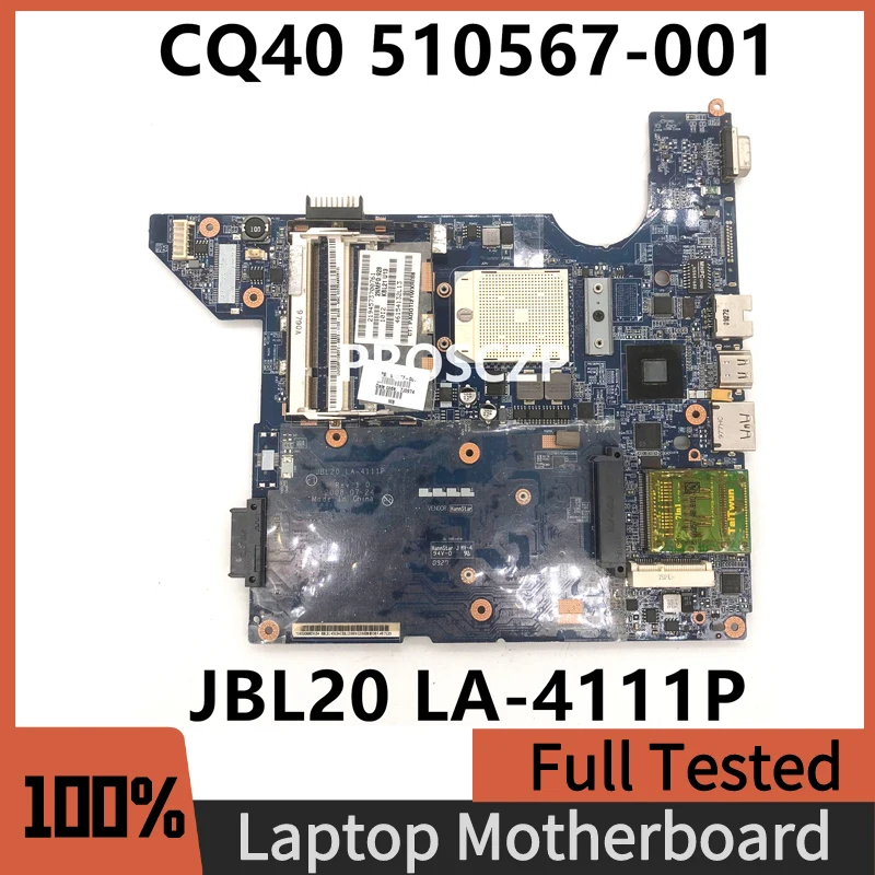 510567-001 510567-501 510567-601 Высококачественная материнская плата для ноутбука HP CQ40 материнская плата JBL20 LA-4111P DDR2 100% Полная работа 510567-001 510567-501 510567-601 Высококачественная материнская плата для ноутбука HP CQ40 материнская плата JBL20 LA-4111P DDR2 100% Полная работа