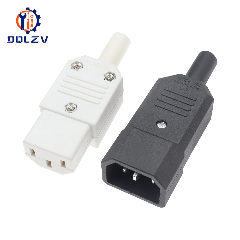 Фото Женский контактный разъем, 3 контакта IEC320 C14, электрическая розетка, 250 В, клавишный переключатель, латунь, 10 А, предохранитель, аксессуары для крепления компьютера №5