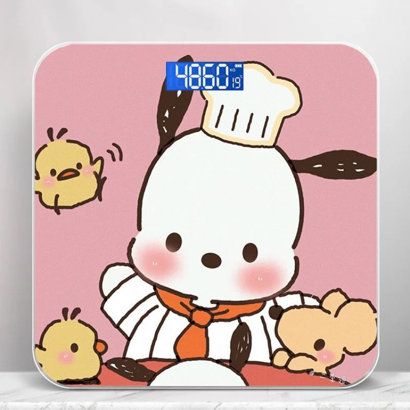 

Sanrio Kawaii Pochacco Scale Cartoon Cute Body Fat Weight Electronic Scale Ins Anime Charging Dormitory Small Body Scale Gift
