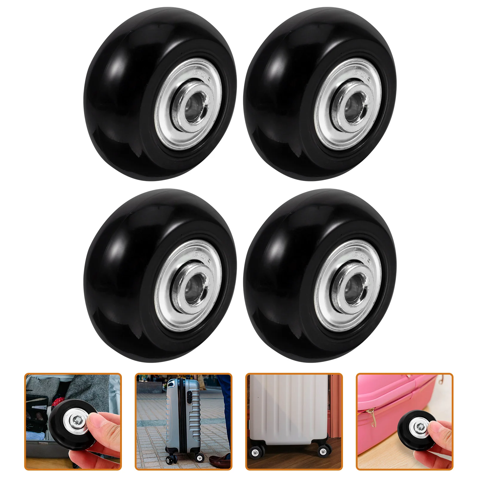 

1 Set Suitcase Wheel Mute Trolley Caster Swivel Caster Wheel Trolley Caster