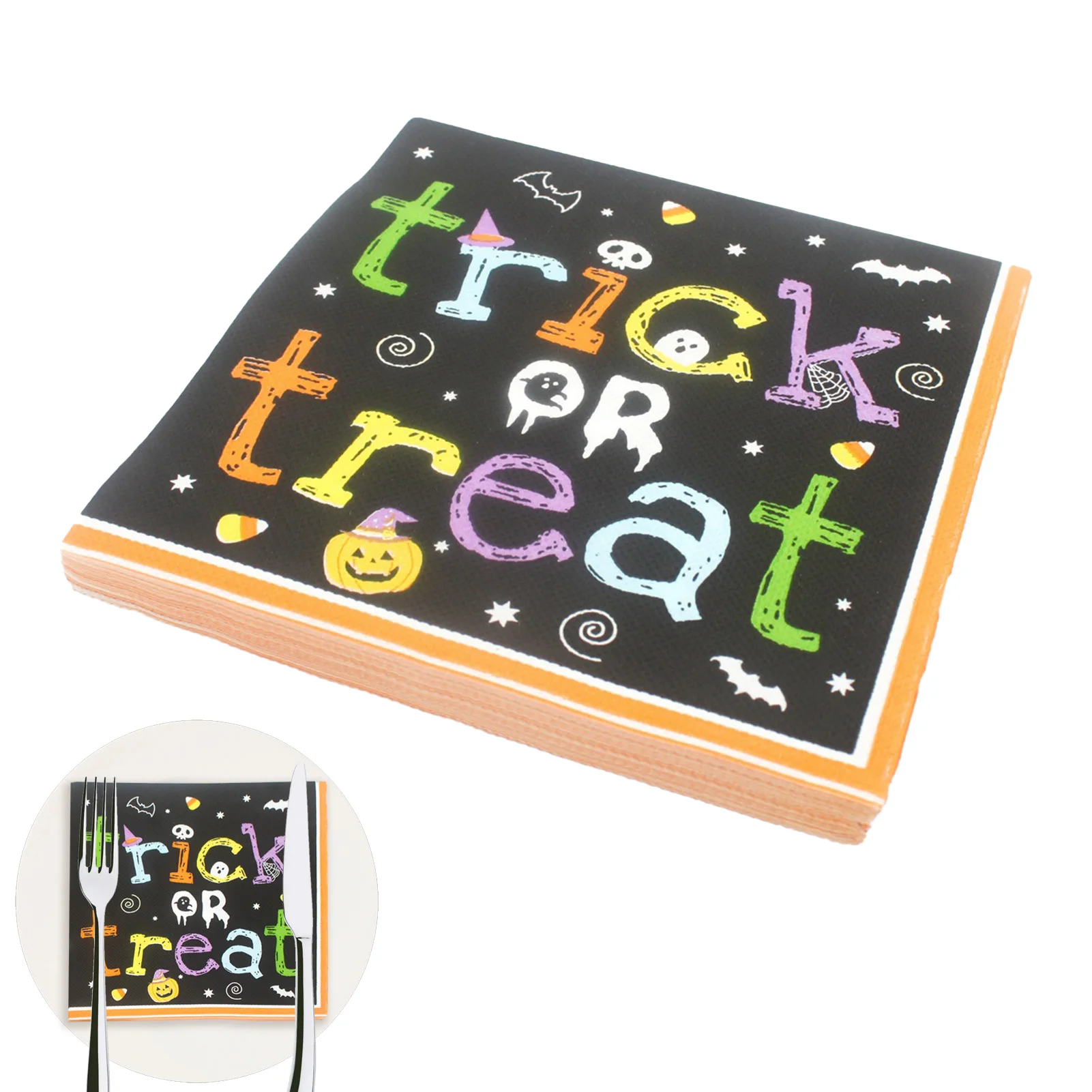 

20 листов/упаковка, декоративные салфетки с принтом тыквы