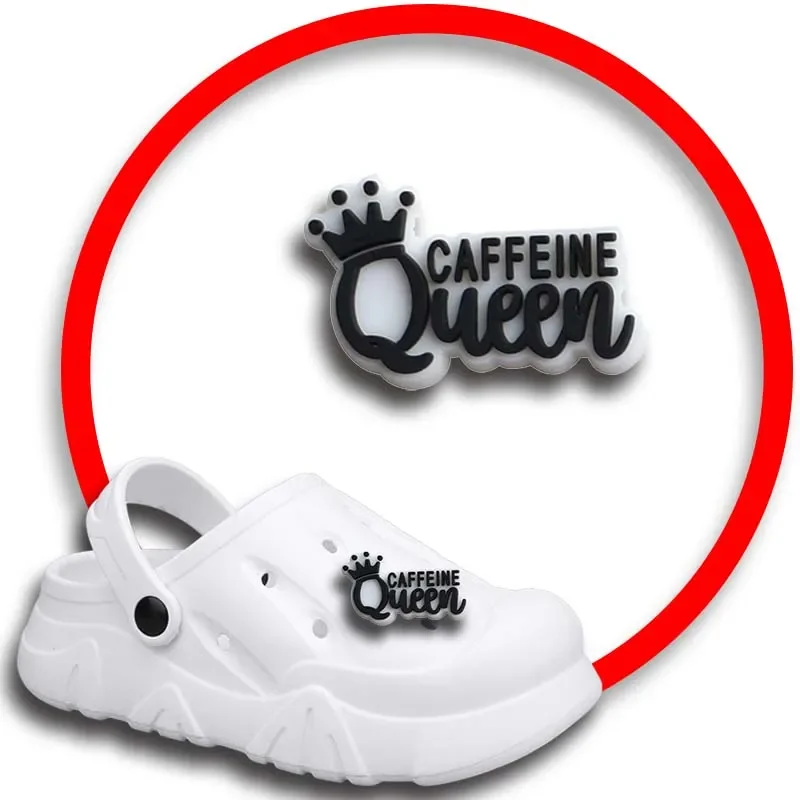 Coffee zawieszki do butów Crocs sandały damskie drewniaki przypinki ozdoby akcesoria mężczyźni odznaki chłopcy dziewczęta dziecięce