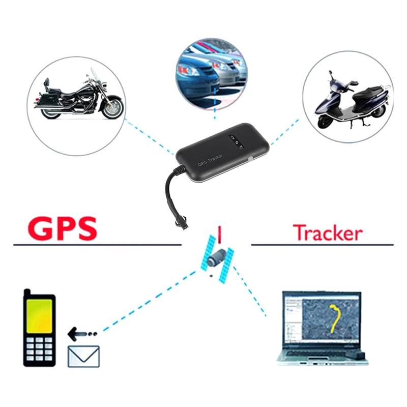 GPS-трекер GT02A автомобильный 12-36 в с функцией GPS/GSM/GPRS