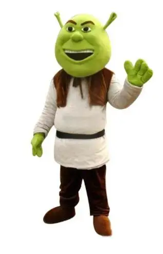 

Новинка для взрослых, Хэллоуин, Рождество, Шрек, маскотт, необычное мультяшное искусственное платье, костюм-талисман