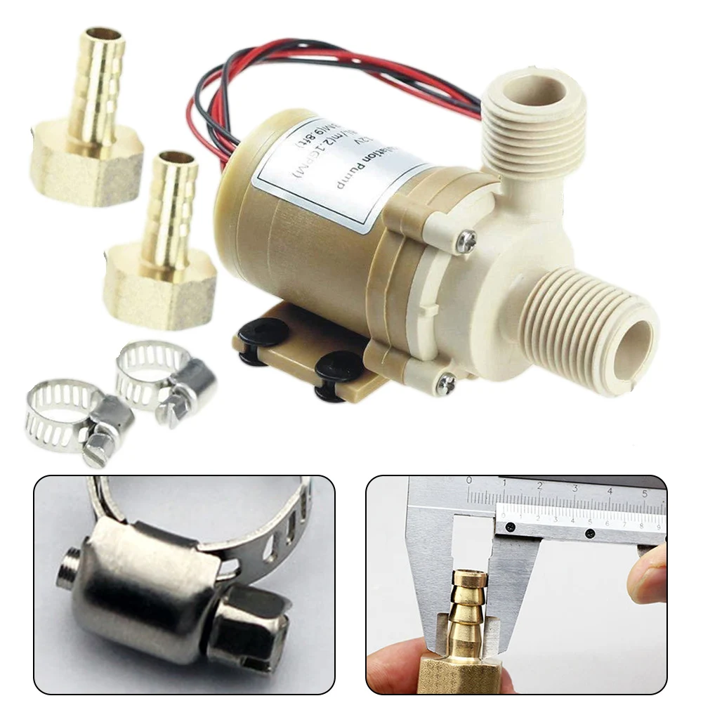 Латунный бесшумный циркуляционный насос для горячей воды на солнечной батарее 12