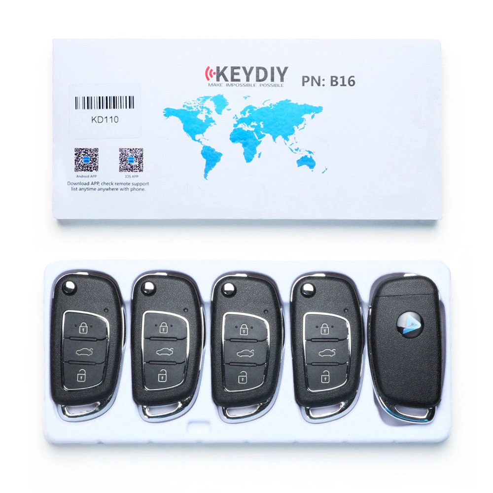 

Универсальный пульт дистанционного управления KD KEYDIY серии B B16, с 3 кнопками, для KD200, KD900, KD900, URG200, KD-X2 mini KD, 1/5 шт.