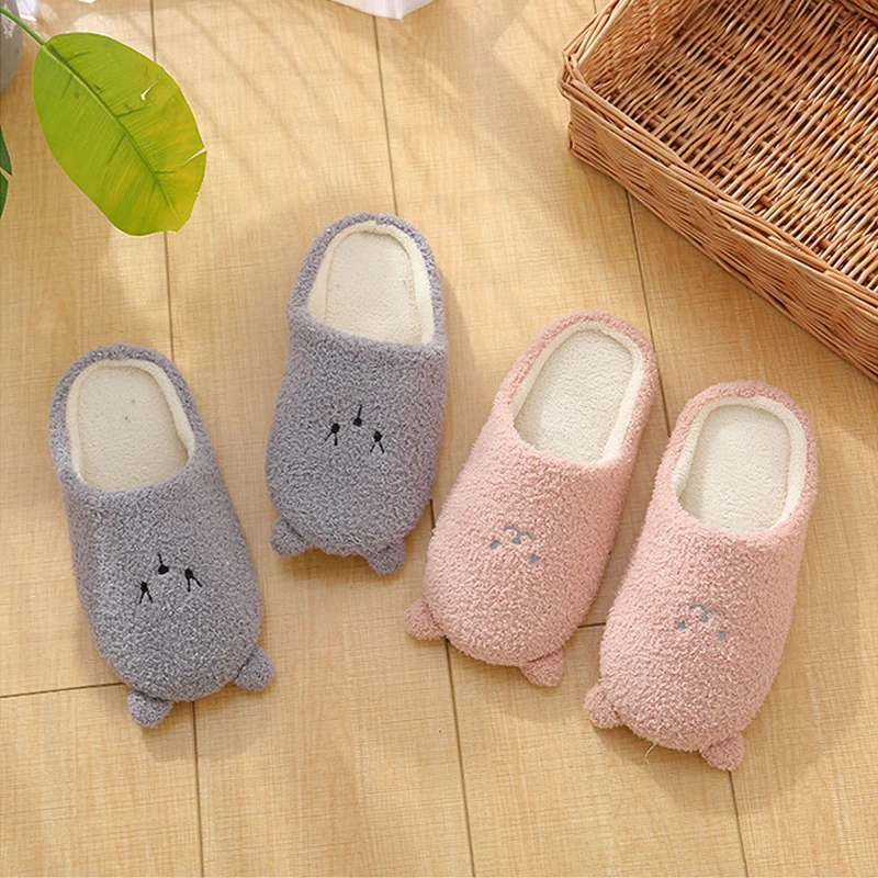 

Non-slip Floor Slides Warm Couple Slippers For Bedroom Women Slippers SQ18105
