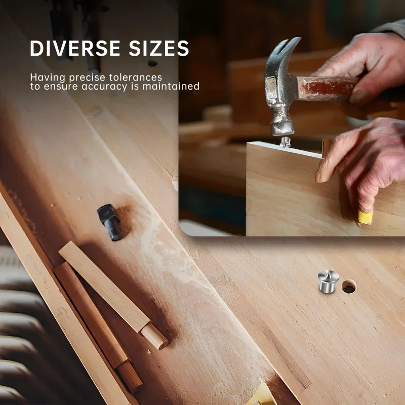 48 шт. дюбель из углеродистой стали центральные точки штифт 6/8/10/12 мм деревянный