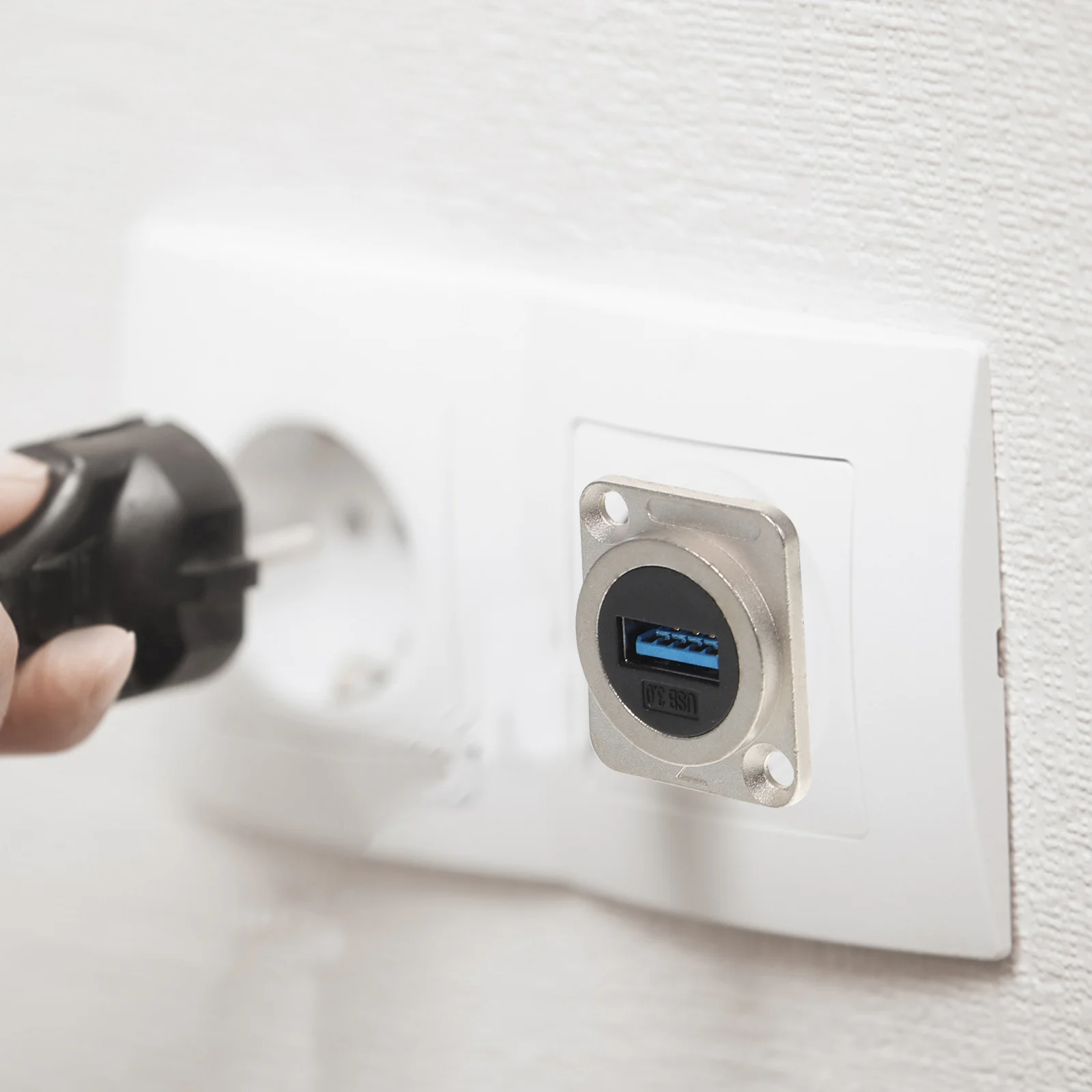 2 шт. USB-разъем для панели разъем скрытого монтажа аксессуар передачи данных