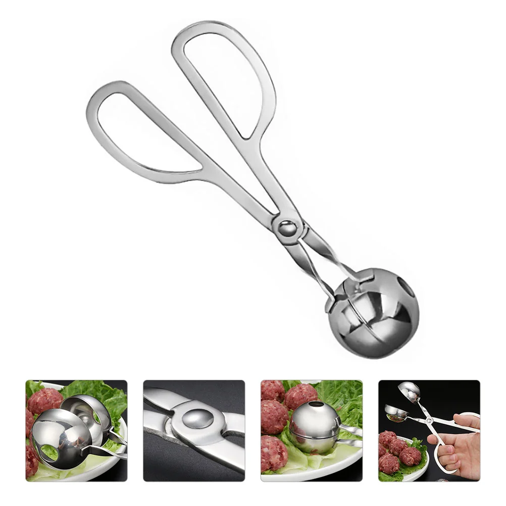 

Meat Meatball Maker Scoop Tool Clip Baller Melon Making Clamp Tong Cake Cream Ice Spoon Press Fruit Patty Shaping Round Nonstick