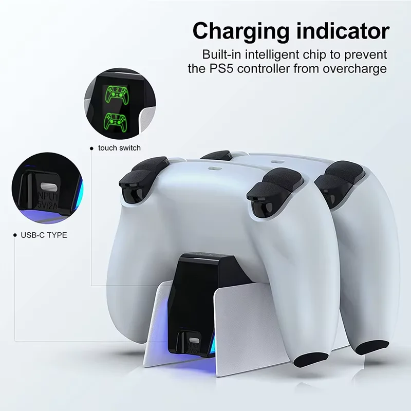 Зарядное устройство для контроллера FC400PS5 со светодиодной подсветкой