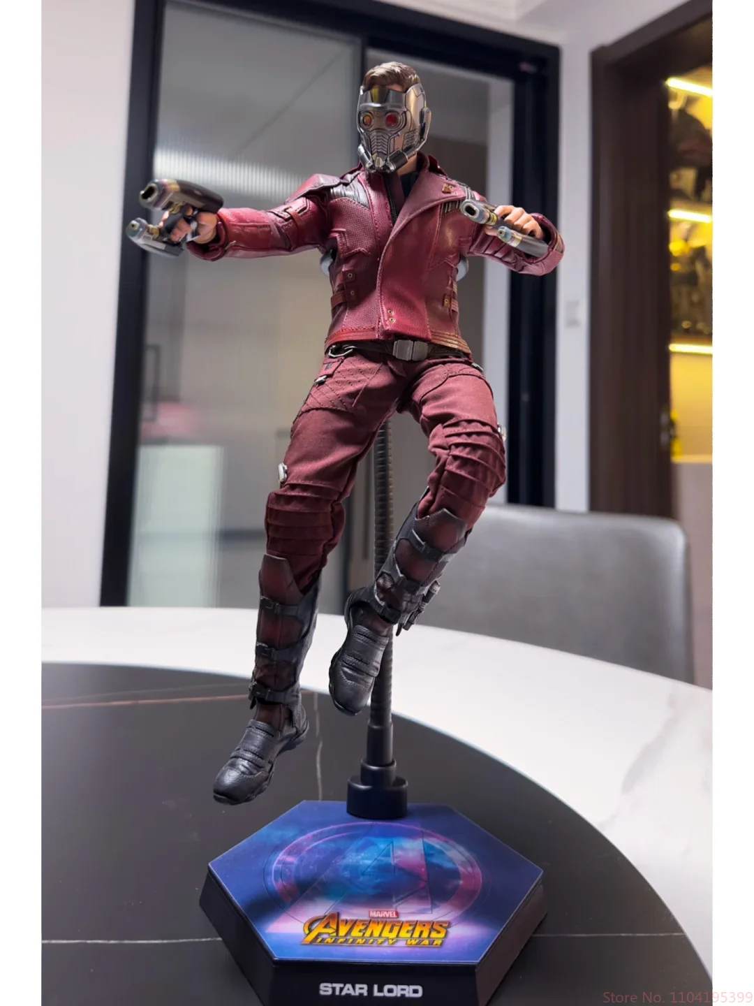 Фото В наличии оригинальные HOTTOYS HT MMS539 Marvel Avengers 3 Star Lord 3,0, экшн-фигурка, модель игрушки №5