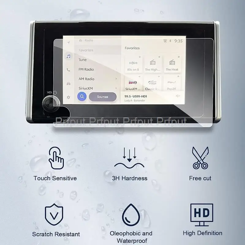 

Протектор экрана из закаленного стекла для Toyota Corolla 2023, 8-дюймовый сенсорный экран для автомобильной навигации, протектор экрана для автомобильного интерьера