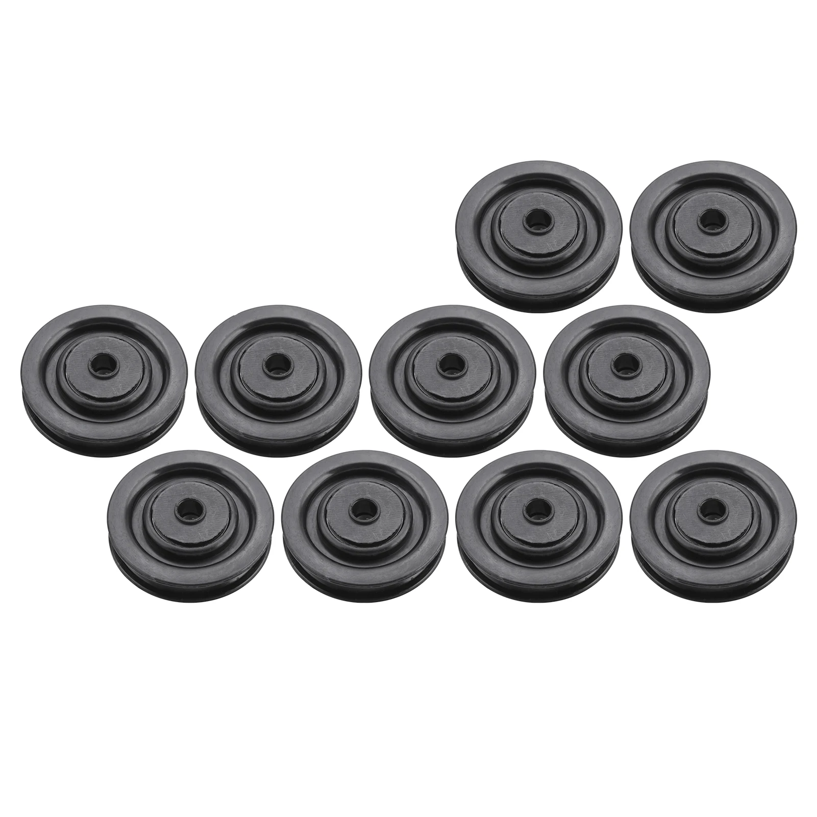 

10Pcs Universal Pulley Wheel Fitness Hoisting Equipment Accessories Nylon Bearing Core75mm