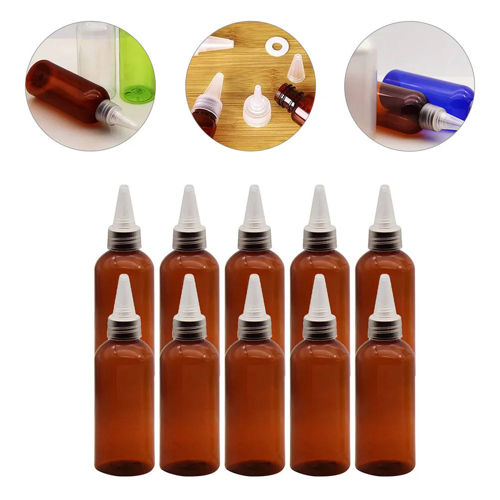 

10pcs Empty Bottles Sauce Bottles Ketchup Salad Dressing Bottles