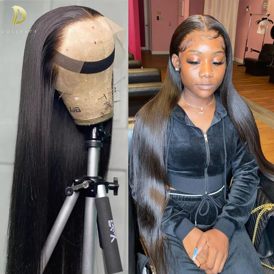 13x6 13x4 Hd Lace Frontal Bone Straight Lace Front Human Hair Wig Bob Wigs For Black Women Human Hair 28 30 40 Inch 250 Density