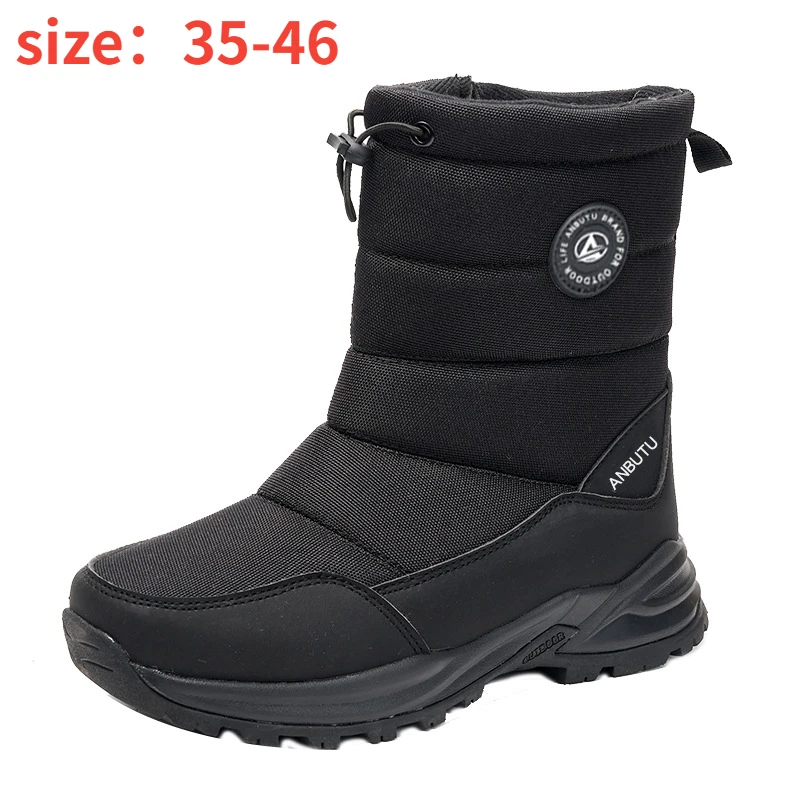 

Big Size 35-42 43 44 Women Winter Snow Boots Waterproof Plush Lining Keep Warm Shoes Ankle Booties Female Casual Shoes