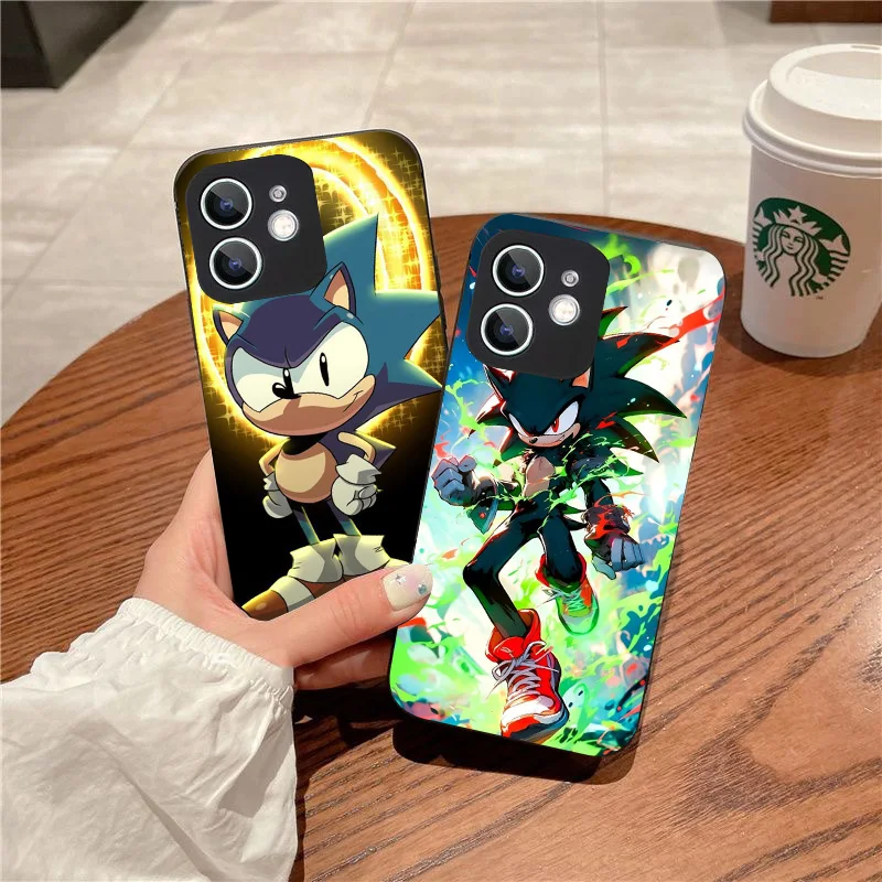 WRB-3 Cute Sonics Black Flexible TPU Case For Huawei Y5 6 7 8 9 Nova 3 Prime