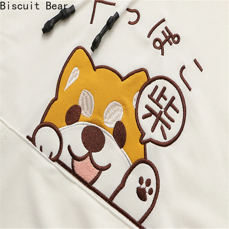 Женский комплект из двух предметов свитшот с капюшоном и вышивкой мультфильма