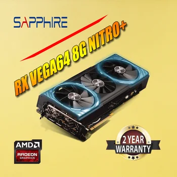 Used SAPPHIRE AMD Radeon RX VEGA56 8G RXVEGA56 8G NITRO RXVEGA64 8G NITRO RXVII 16G HBM2 Graphics AMD Video Desktop PC Game Map 2