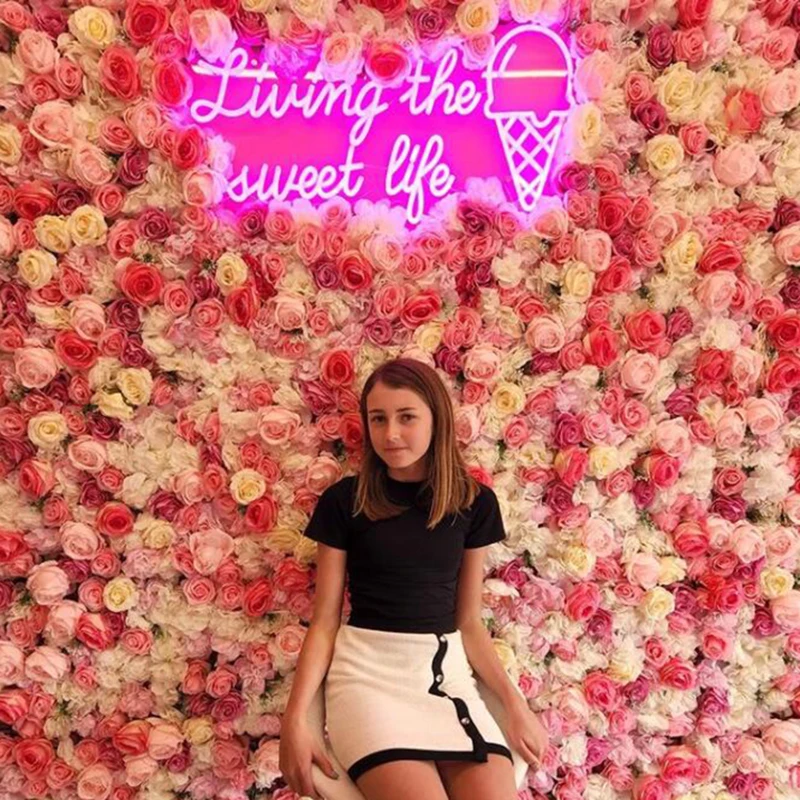 Искусственный цветок 40*60 см Настенный декор свадебный фон украшение для