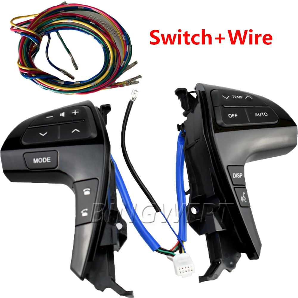 Электронный Bluetooth переключатель управления рулевым колесом 84205-06180 84250-0E220 для TOYOTA HILUX VIGO COROLLA CAMRY HIGHLANDER INNOVA