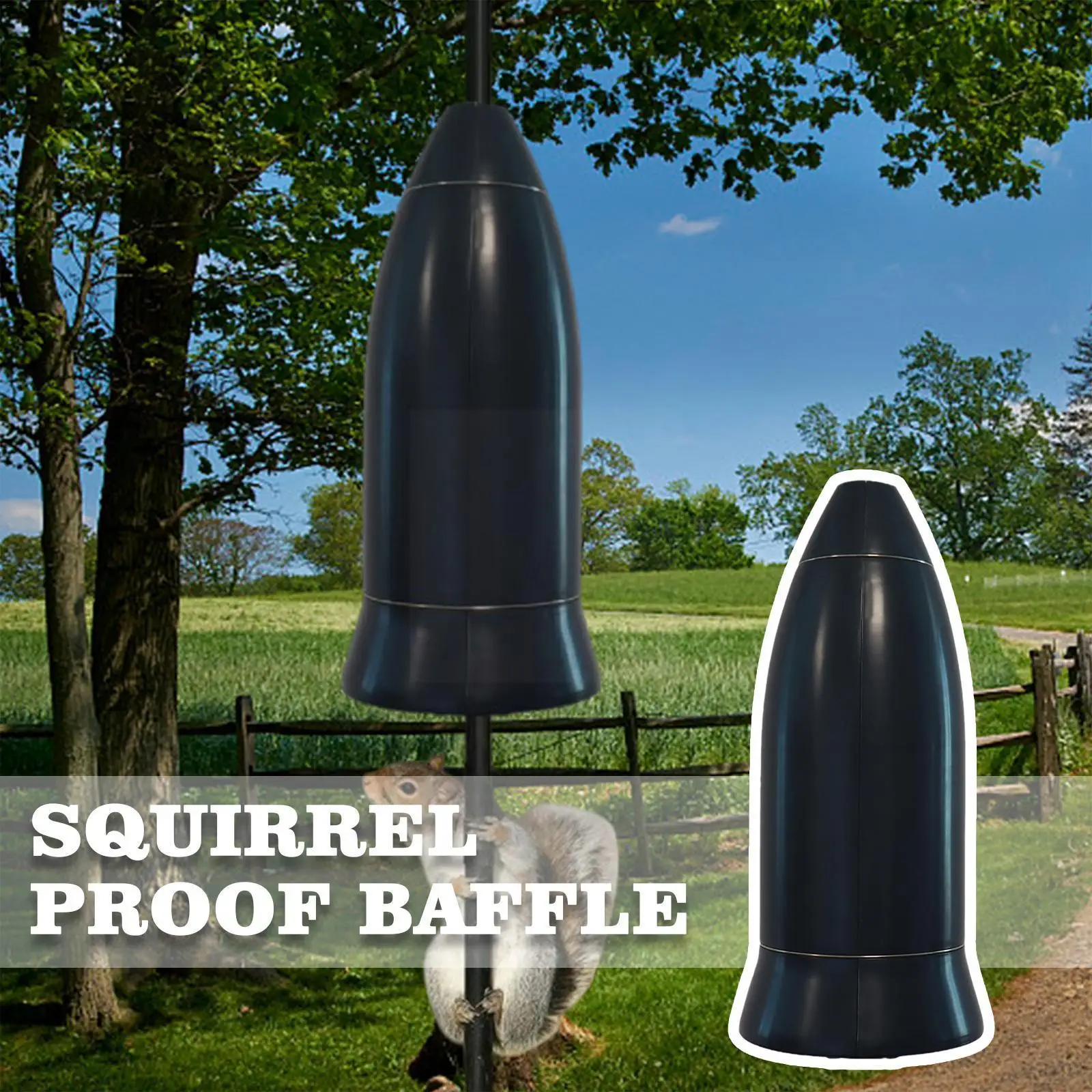 

Pet Bird Feeder New Squirrel Proof Baffle Wrap Guard Protects Hanging Hanging Bird Protects Around Durable Feeders A6p6