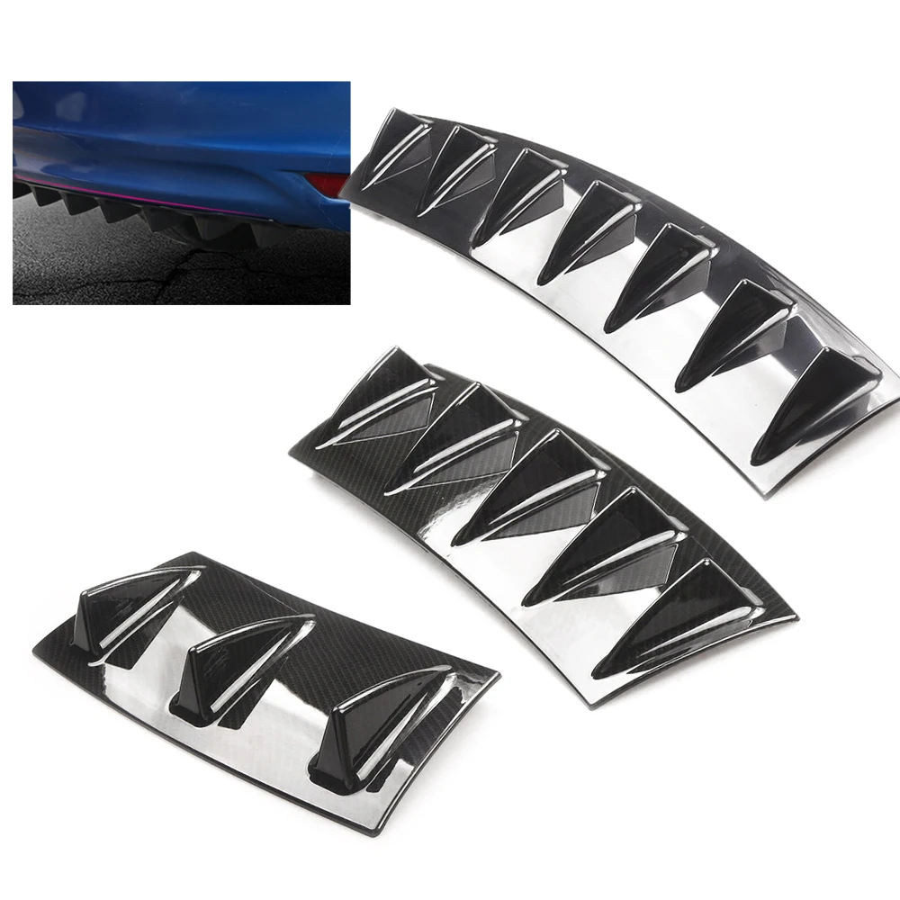 

Универсальный диффузор для заднего бампера, стильная модель из АБС-пластика с Акулий плавник, спойлер для заднего бампера, аксессуары для автостайлинга