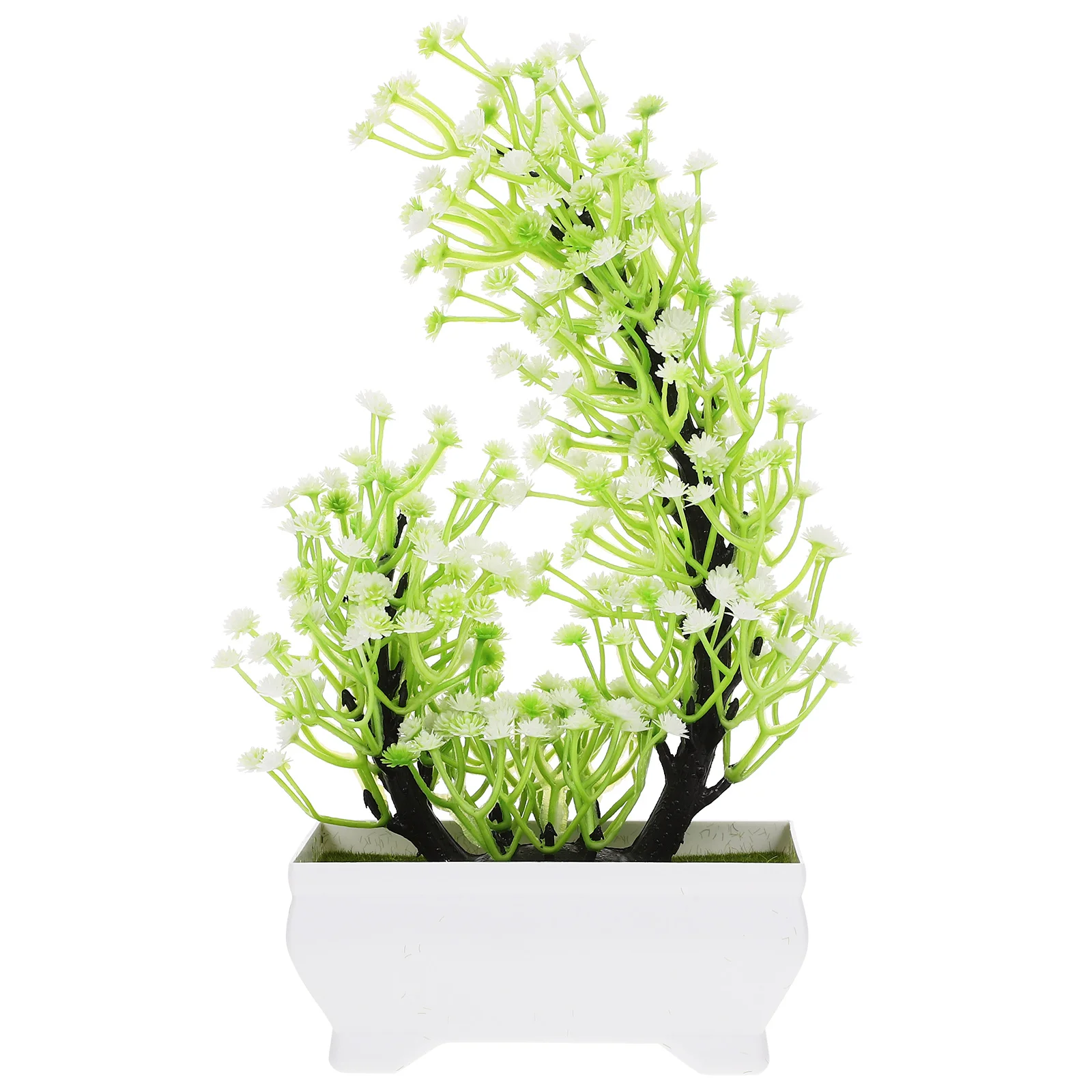 

Artificial Potted Plant Theoffice Fake Plants Ornament Flower Model Plastic For Home Decor Indoor