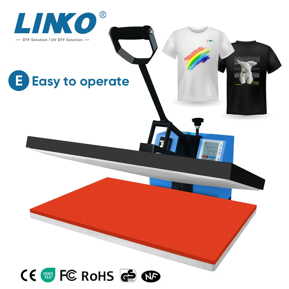 Фото LINKO заводской профессиональный термопресс 40*60 см кружки чашка футболка печатная термопресс машина для продажи №3