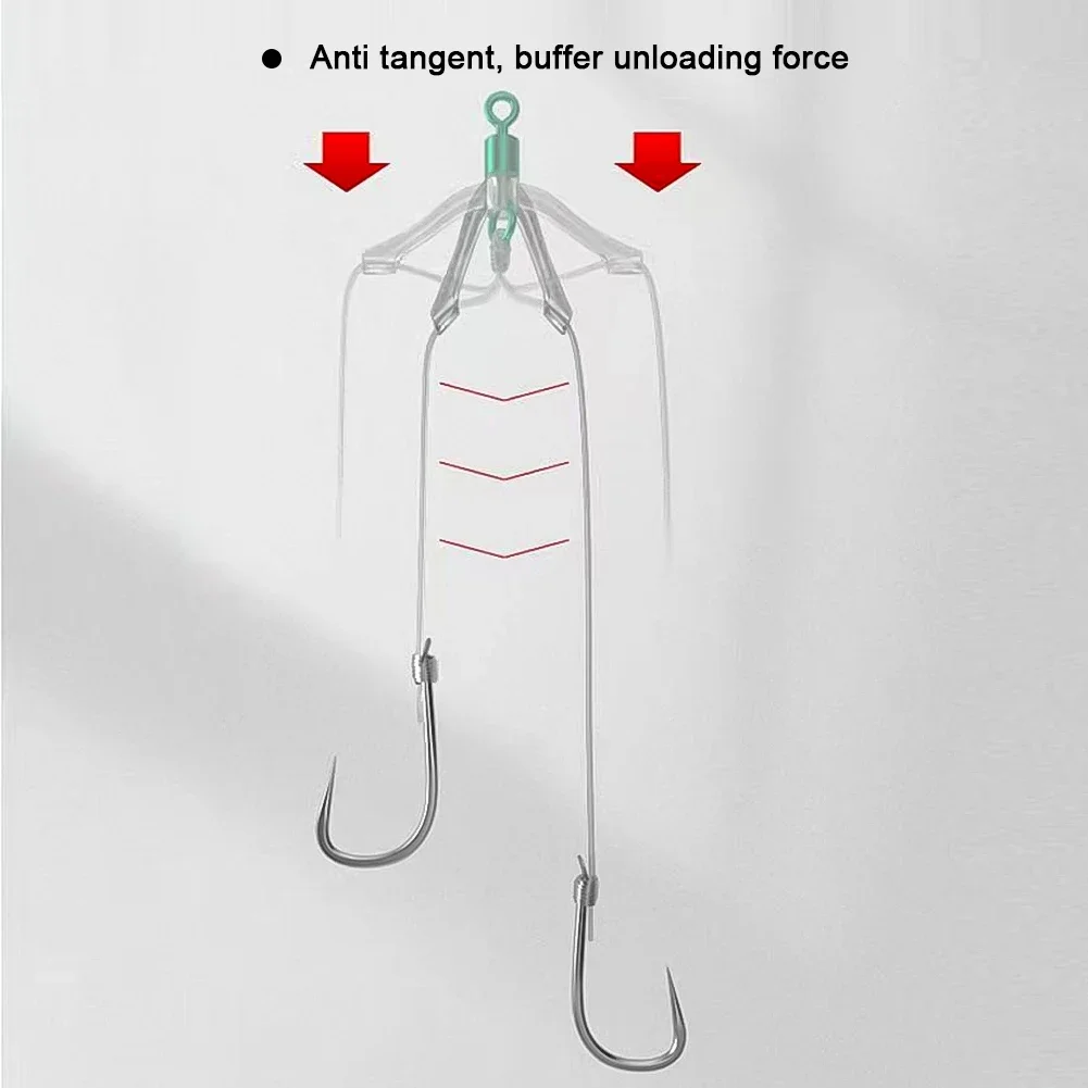 5/10 шт. 8-образное кольцо для космических бобов двойные крючки леска Y-образный