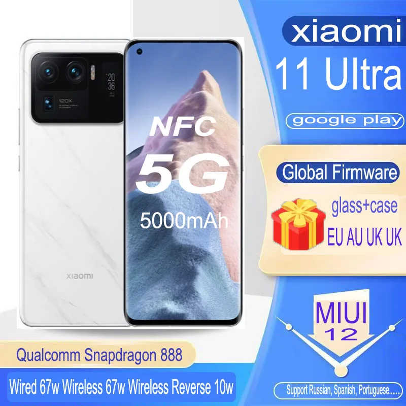 Tanie Smartfon Xiaomi Telefon Komórkowy Mi 11 Lite Telefony Komórkowe NFC 5G AMOLED Snapdragon 780G 64MP Pełny Ekran 90HZ Odśwież