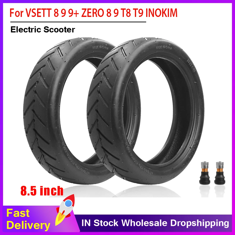 

8.5 Inch Tubeless Vacuum Tyre Without Inner Tube for VSETT 8 9 9+ ZERO 8 9 T8 T9 INOKIM Light 2 Electric Scooter Tubeless Tire